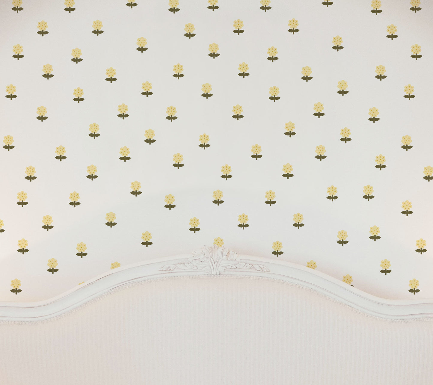 Ditsy Butter Yellow Flower Wall Stickers