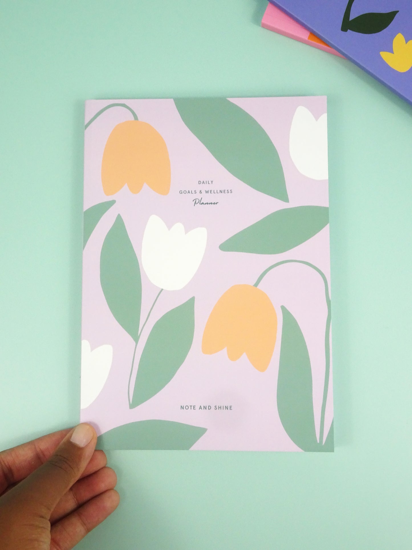 Daily Goals and Wellness Planner (Lilac Flowers)
