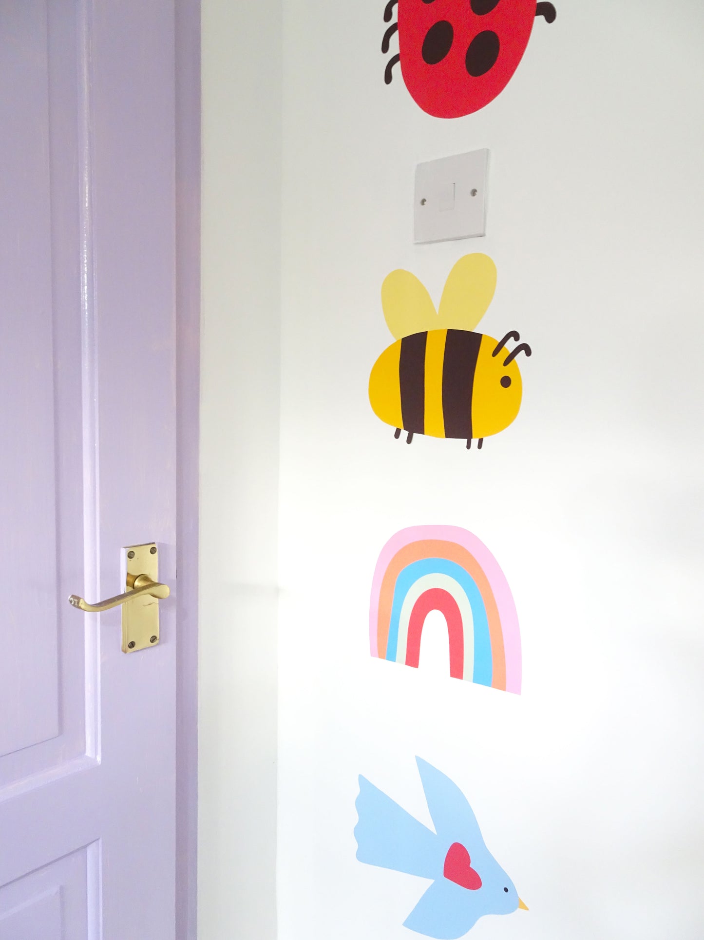 Colourful Fabric Wall Stickers