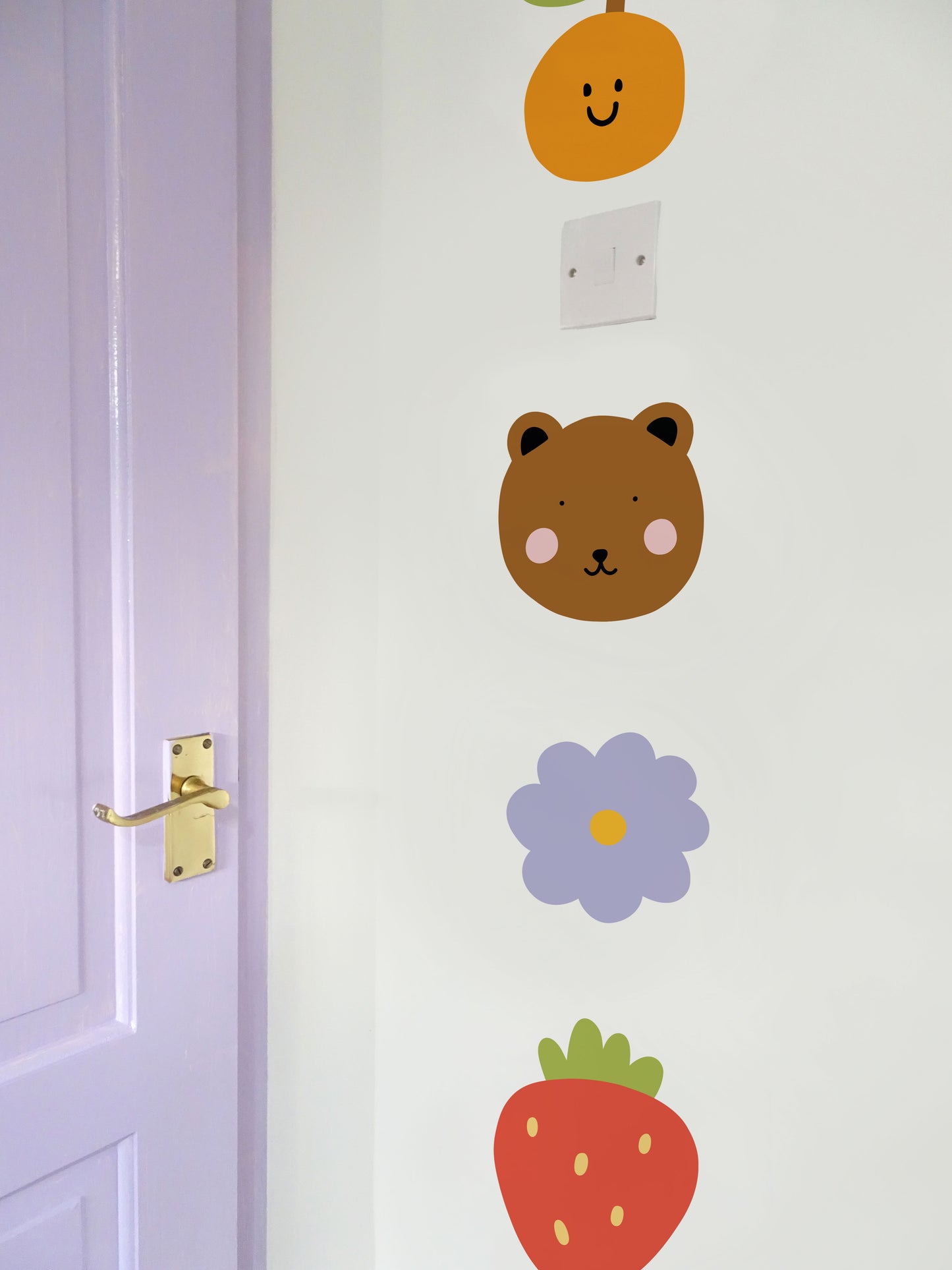 Large Colourful Fabric Wall Stickers