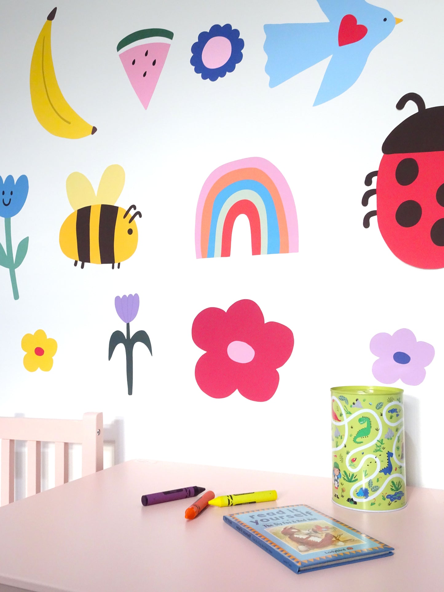 Colourful Fabric Wall Stickers