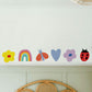 6 Mini Wall Stickers