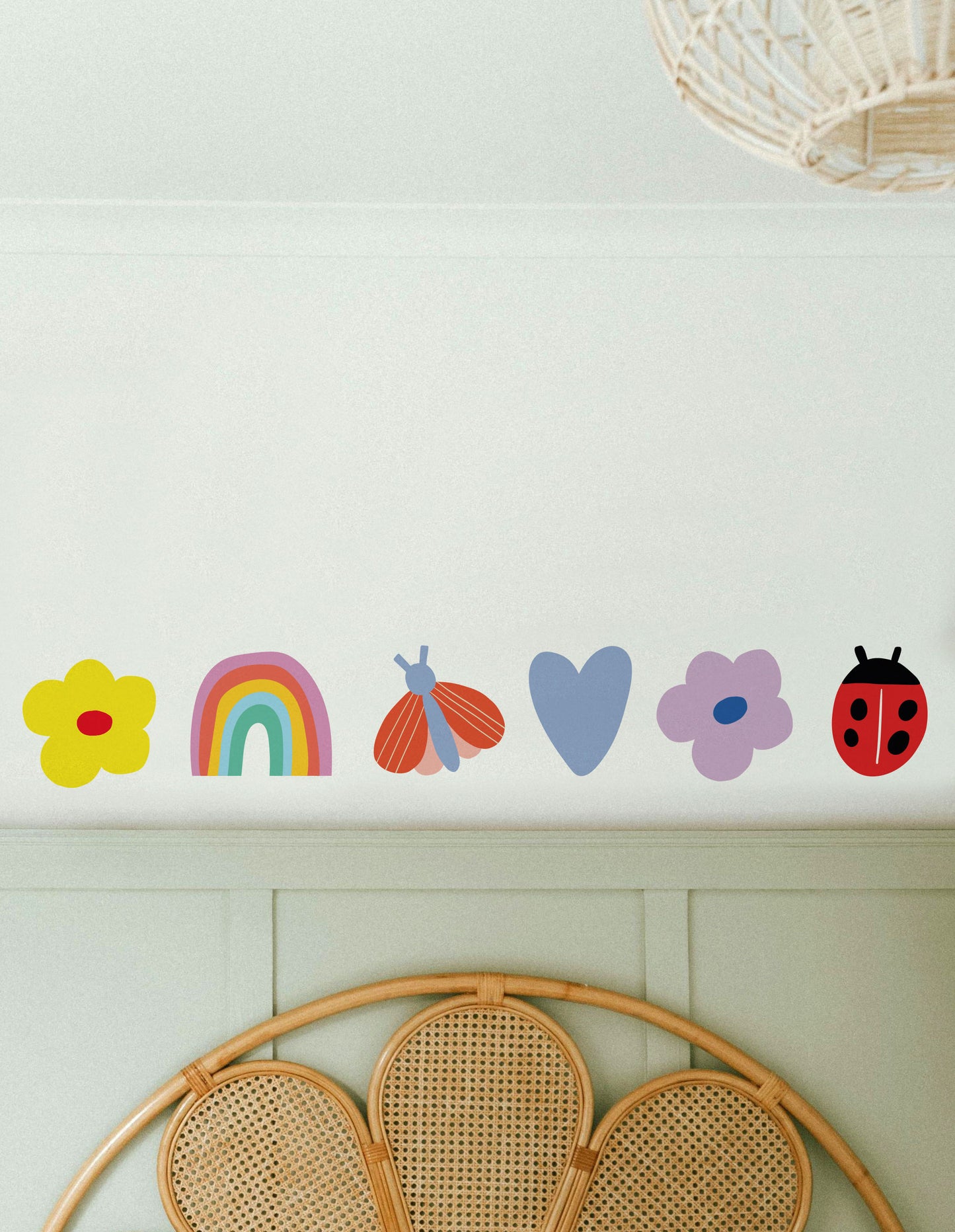 6 Mini Wall Stickers