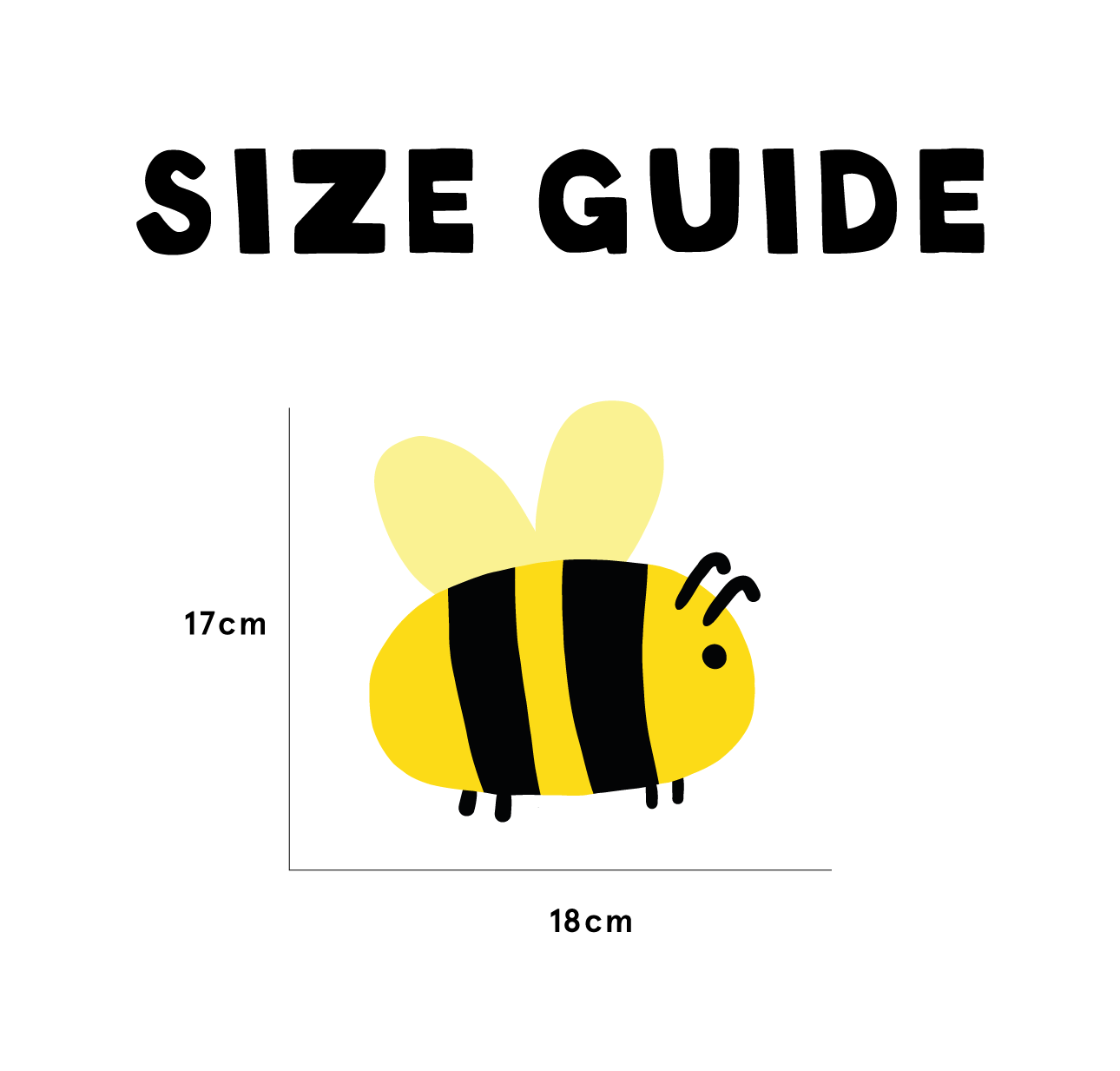 15 Large Bumblebee Fabric Wall Stickers