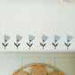 8 Large Blue Tulip Wall Stickers