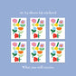 36 Mini Flower Wall Stickers