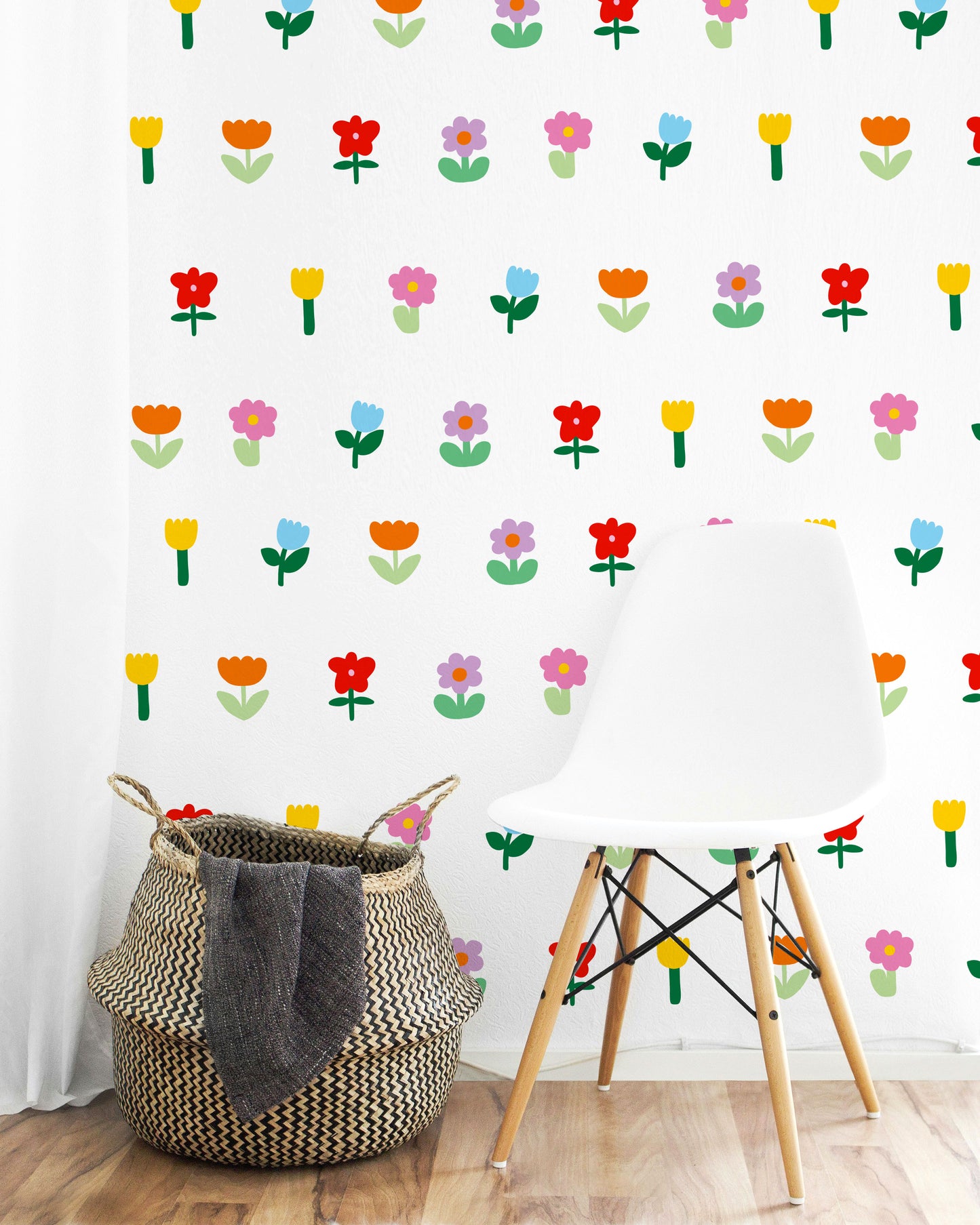 36 Mini Flower Wall Stickers