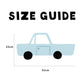 Blue Car Fabric Wall Stickers