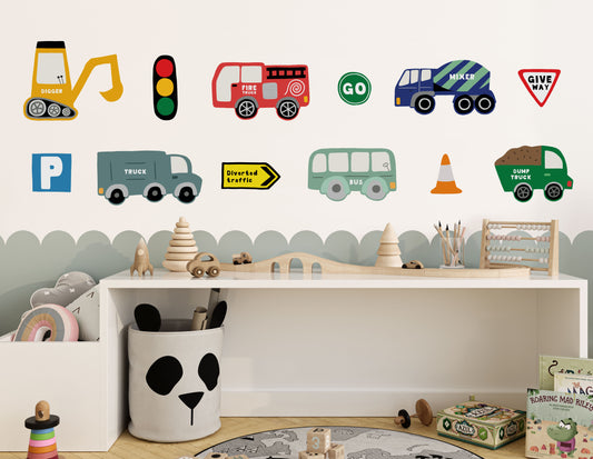 Vehicle Fabric Wall Stickers