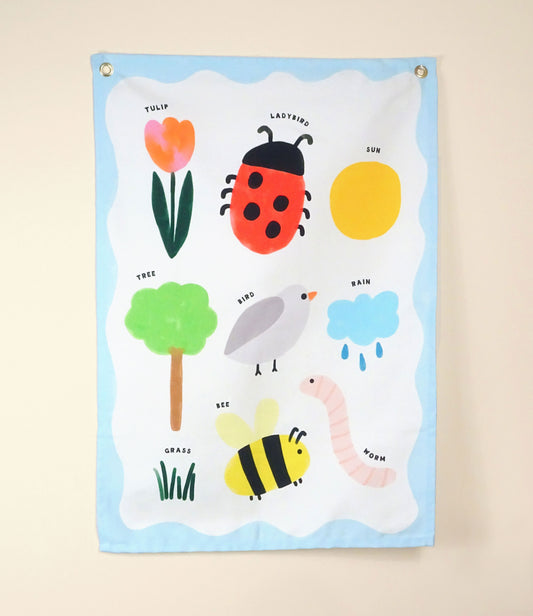 Bugs Wall Hanging 70x50cm 100% Cotton