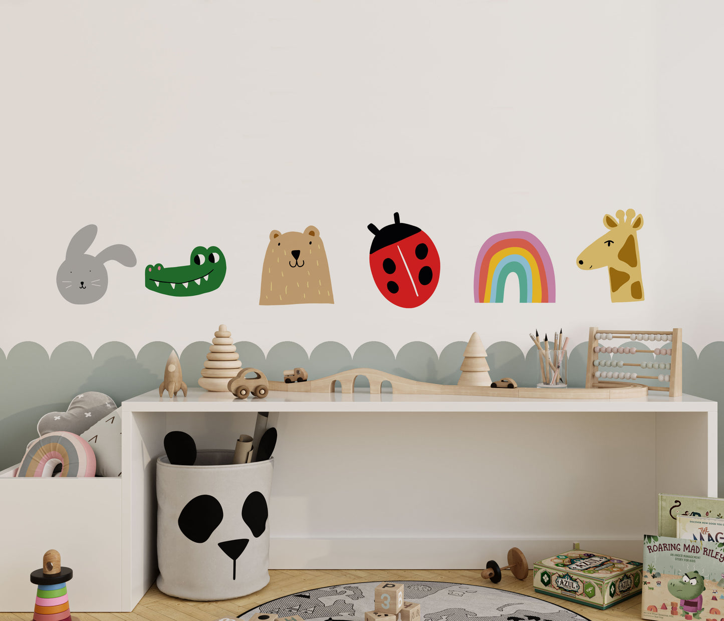 Animals and Bugs Fabric Wall Stickers