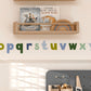 Blue and Green Alphabet Fabric Wall Stickers