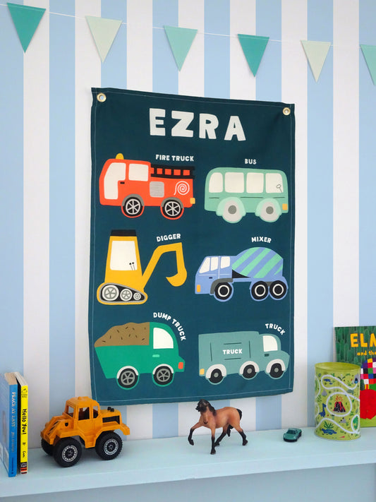 Personalised Vehicle Wall Hanging (Dark Teal)